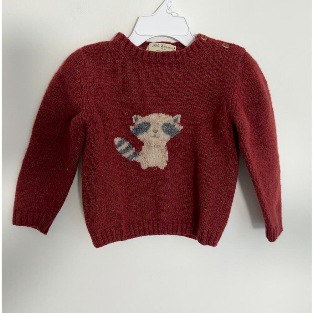 Pili Carrera Wool Racoon Todders Sweater size 3